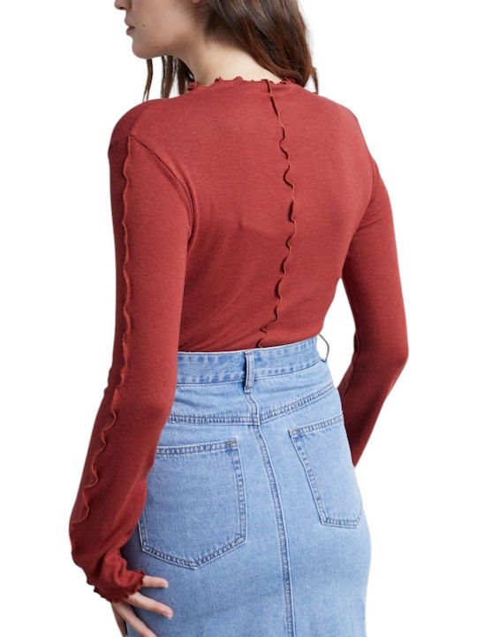 24 Culoare Full Face Bluze Damă Rust