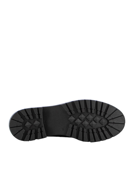Leather Women's Moccasins in Brown Color