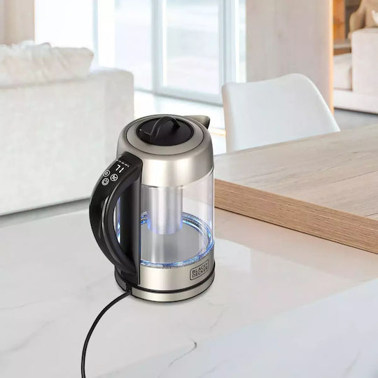 Black & Decker Reisekessel 1.7Es 2200W Silber