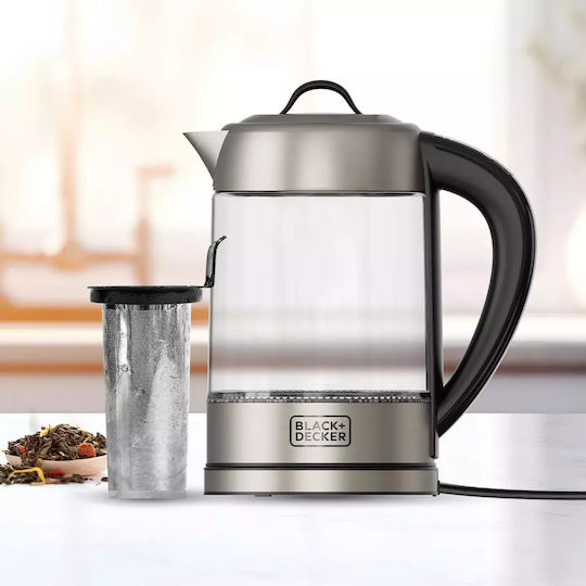 Black & Decker Reisekessel 1.7Es 2200W Silber