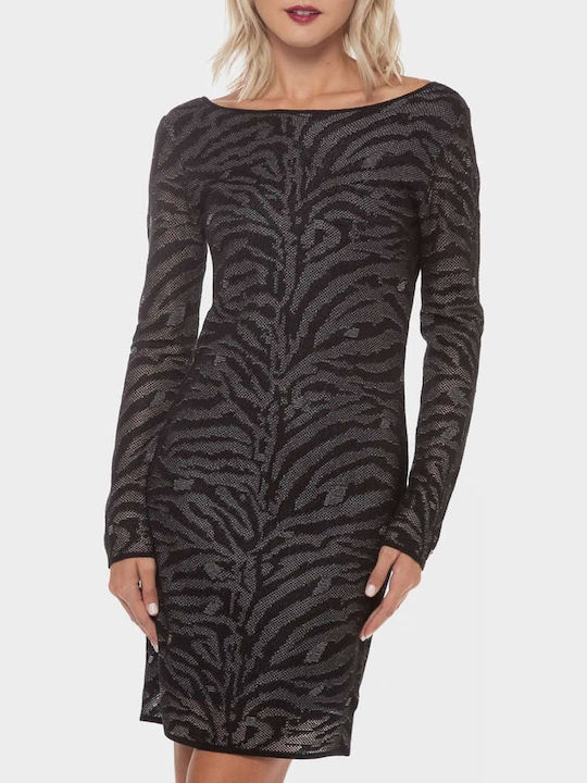 Rochie Mini De Seara Spate Deschis Neagră