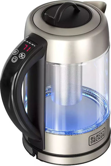 Black & Decker Reisekessel 1.7Es 2200W Silber