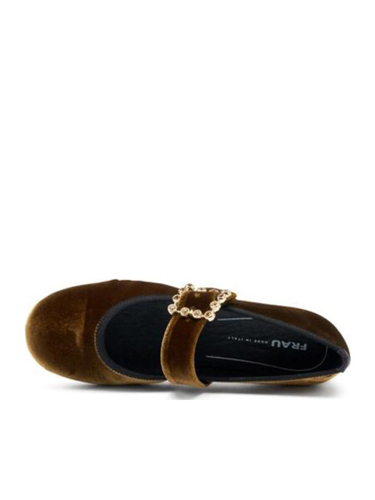Leather Ballerinas Brown