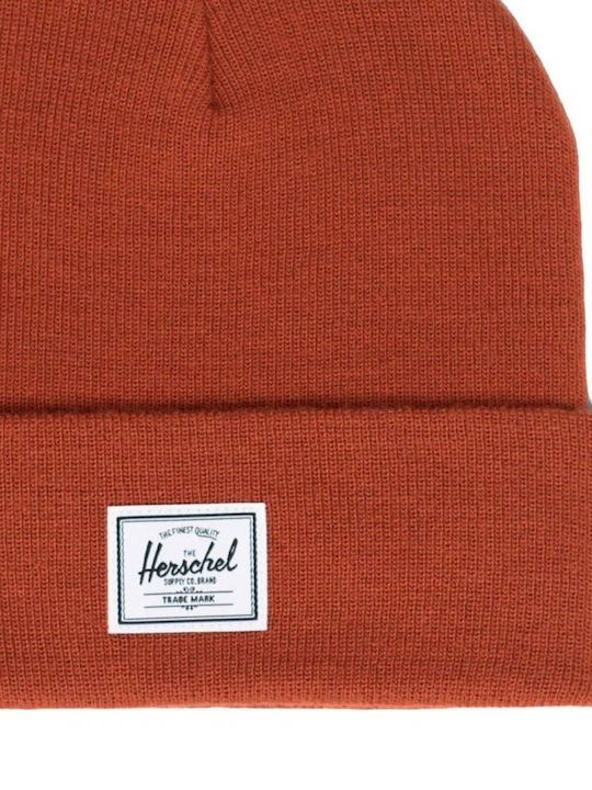 Herschel Elmer Beanie Beanie Knitted in Brown color