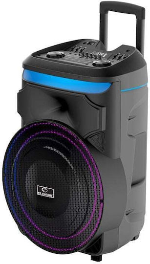 Elekom Караоке Система с Безжични Микрофони и Светлинни Ефекти EK-11 XB Черен