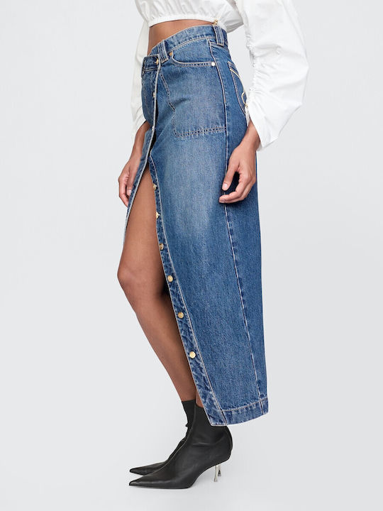 Τζιν Maxi Φούστα Medium Indigo