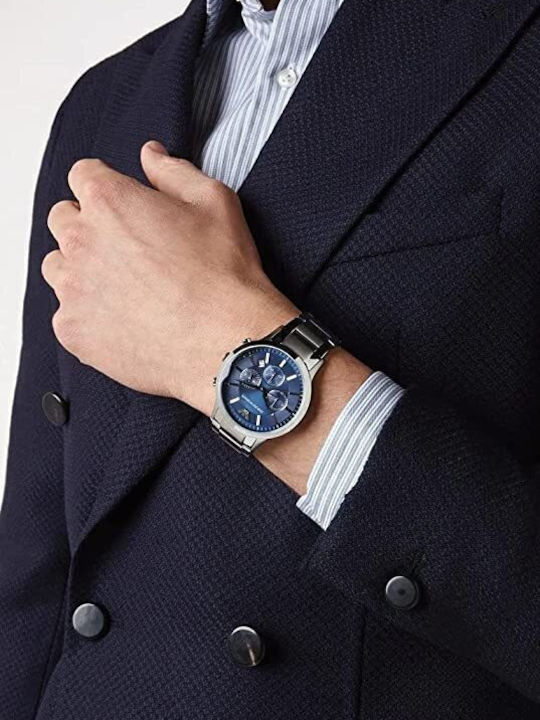 Emporio Armani Renato Ρολόι Μπαταρίας με Μεταλλικό Μπρασελέ Emporio Armani Renato Ρολόι Μπαταρίας με Μεταλλικό Μπρασελέ