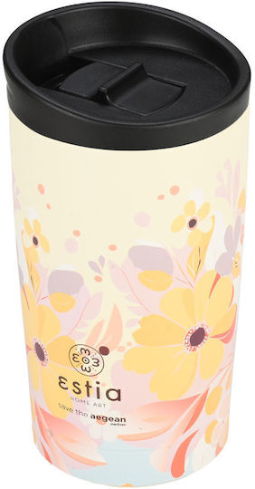 Estia Travel Mug Save The Aegean Рециклируем Чаша Термос Неръждаема стомана Без BPA 350мл Spring sonata