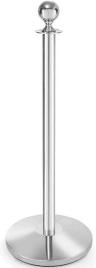 Chromed Silver Base Barrier Post Diameter 360 Mm Hendi 810484