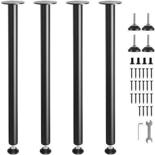 Ρυθμιζόμενα Πόδια Γραφείου Vevor 762mm Σετ 4 Βαρέως Τύπου Μαύρα Πόδια Diy Zgzt2yc30yc0zvhg9v0