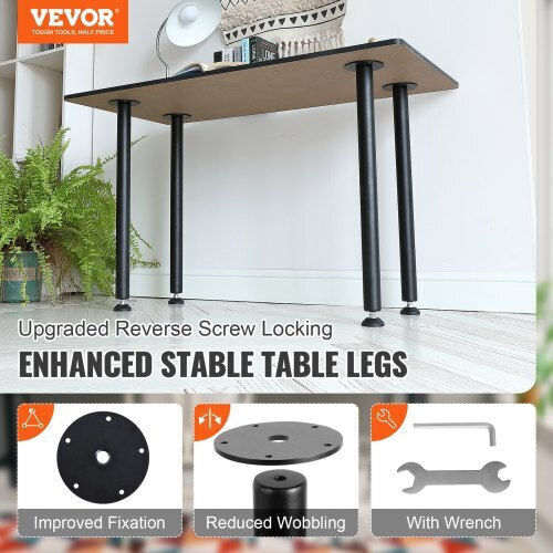 Ρυθμιζόμενα Πόδια Γραφείου Vevor 711.2mm Σετ 4 Βαρέως Τύπου Μαύρα Zgzt2yc28yc0fieayv0
