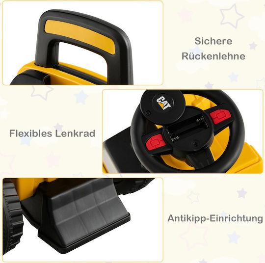 Kids Foot-to-Floor Excavator with Pedal Yellow