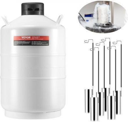 Δοχείο Υγρού Αζώτου Vevor 20l 6 Κανίστρες Czxydg20l000j251uv0