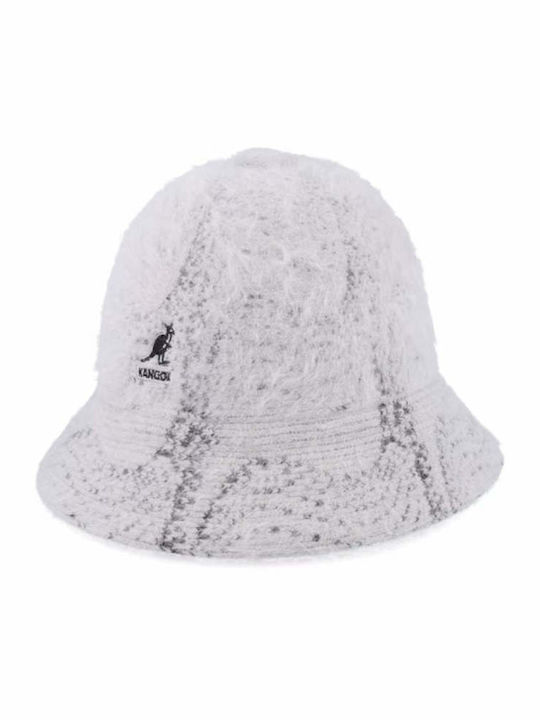 Kangol Femei Lână Pălărie Găleată Alb