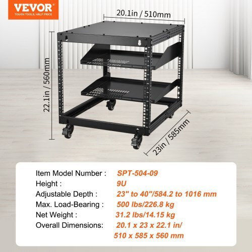 Vevor Επιδαπέδια Καμπίνα Rack 9U KFSJJHS9UJL25B27FV0