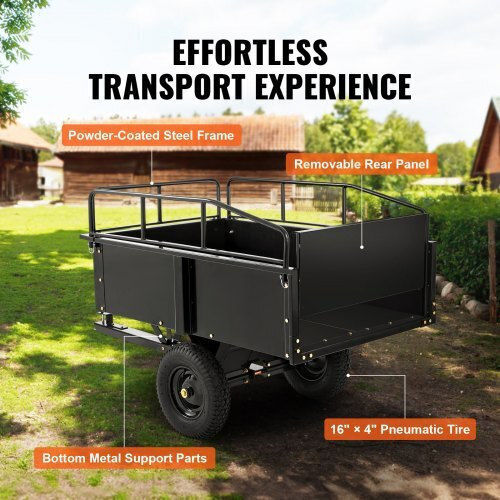 Vevor Transport-Wagen for Load Weight up to 750kg in Schwarz Color