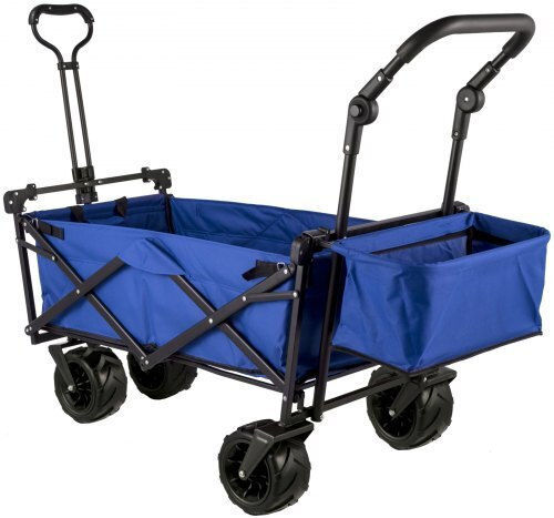Vevor Transport Trolley Foldable for Weight Load up to 100kg Blue