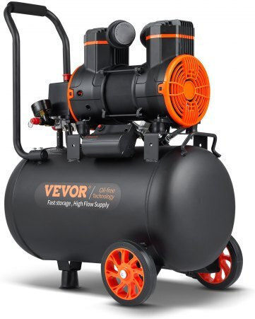Vevor Compresor de aer 70dB cu Putere 2.5hp și Rezervor de aer 35lt W35L1800W220VAA5GV2