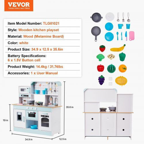 Vevor Παιδική Κουζίνα 24τμχ