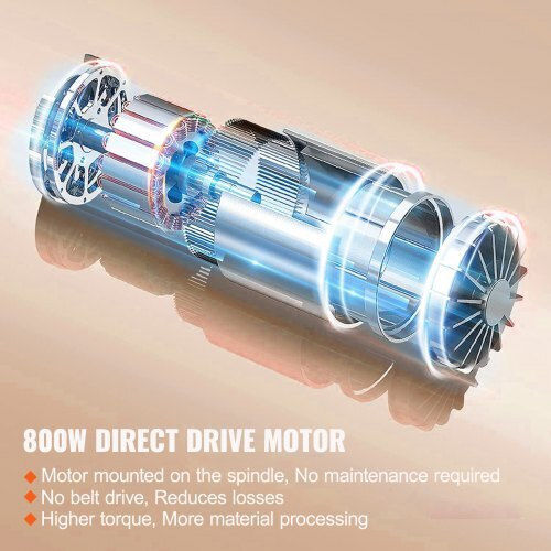 Vevor Mini mașină de strung BZDMNJSCCSFWSEYI0V2 cu Putere 800Watt