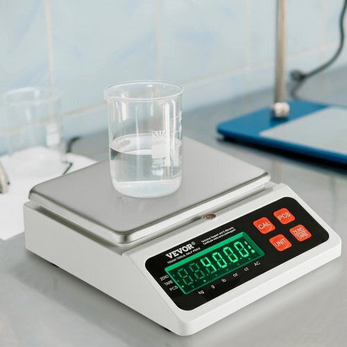 Vevor Electronic Precision Commercial Scale with Weighing Capacity of 10kg and Division 0.1gr