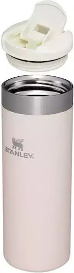 Stanley AeroLight Transit Glass Thermos Stainless Steel BPA Free 470ml Rose Quartz Metallic