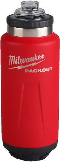 Packout Thermos Bottle 1065ml Red Cap 4932493467