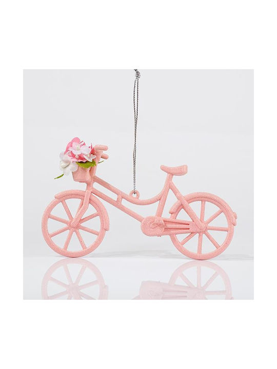 Hanging Bike Acrylic Pink 8x13cm