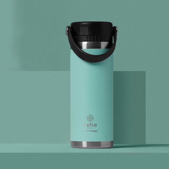 Estia Travel Chug Save the Aegean Stainless Steel Thermos Bottle 500ml Bermuda Green