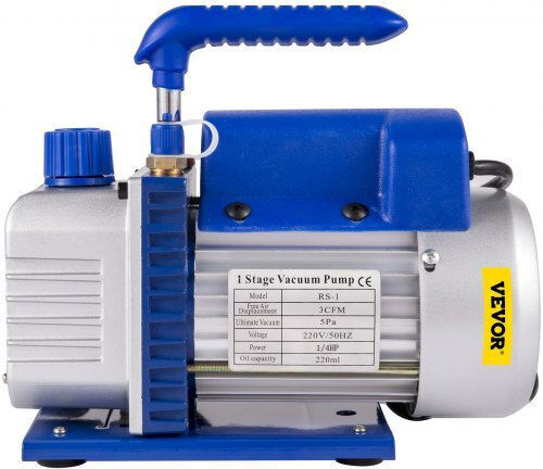 Αντλία Κενού Περιστροφικού Πτερυγίου 3CFM 1/3HP για Ψυκτικό R134a