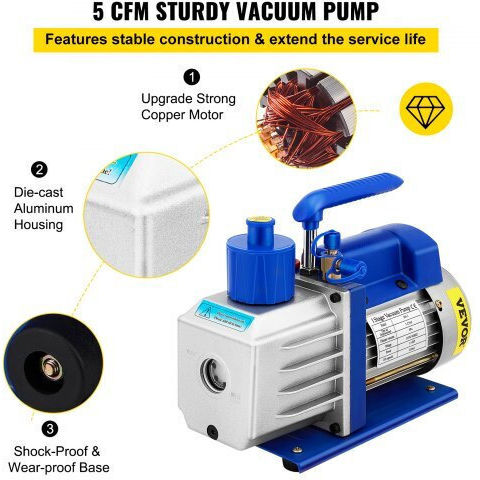 Vevor Вакуумна помпа S12HP5CFM110VBGFDV2