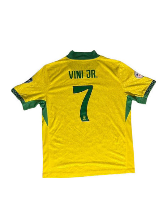 Set Tricou și Șorturi Echipa Națională Brazilia Copii Vinicius Euro2024