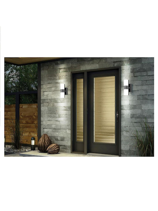 Horoz Electric Lumină de exterior montată pe perete LED IP54 14W cu Alb Natural Lumină 7.8x24.8εκ.