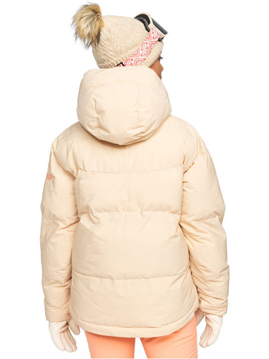Roxy ERJTJ03470-TGJ0 Γυναικείο Μπουφάν για Σκι & Snowboard Μπεζ