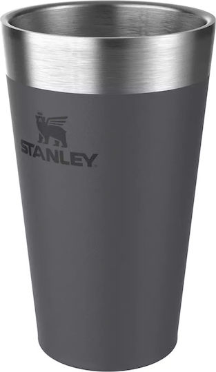 Stanley Adventure Stacking Vacuum Pint Glas Thermosflasche Rostfreier Stahl BPA-frei 470ml Schwarz