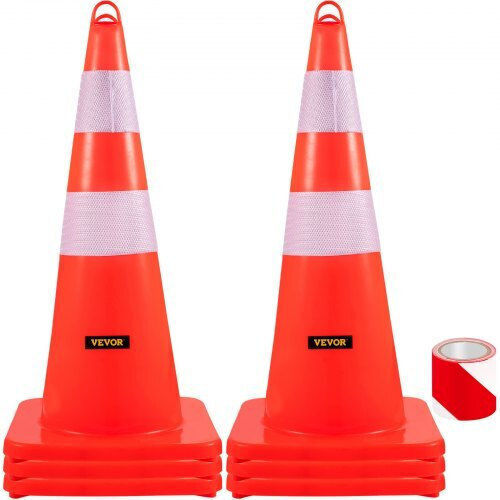 Vevor Con de circulație în Portocaliu Culori 10cm x 10cm