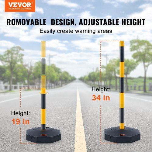 Vevor Traffic Cone Made of Plastic in Yellow Color