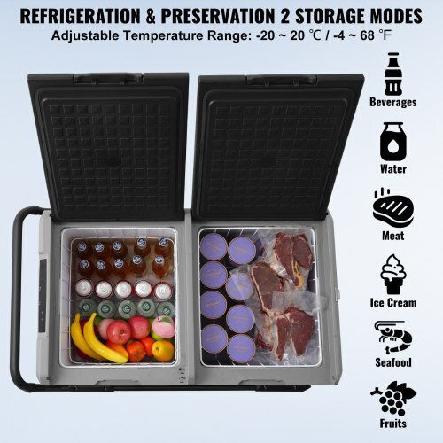 Vevor Portable Fridge 95L 12V / 24V / 100-240V Black