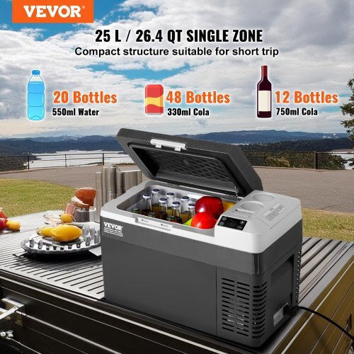 Vevor Φορητό Ψυγείο 25lt Μαύρο
