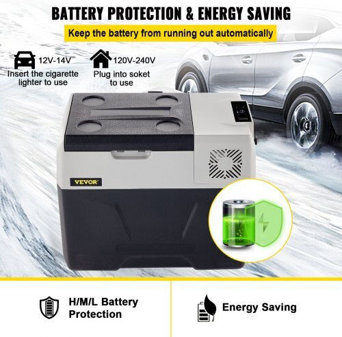 Vevor Φορητό Ψυγείο 30lt 100-240V / 12V / 24V Μαύρο