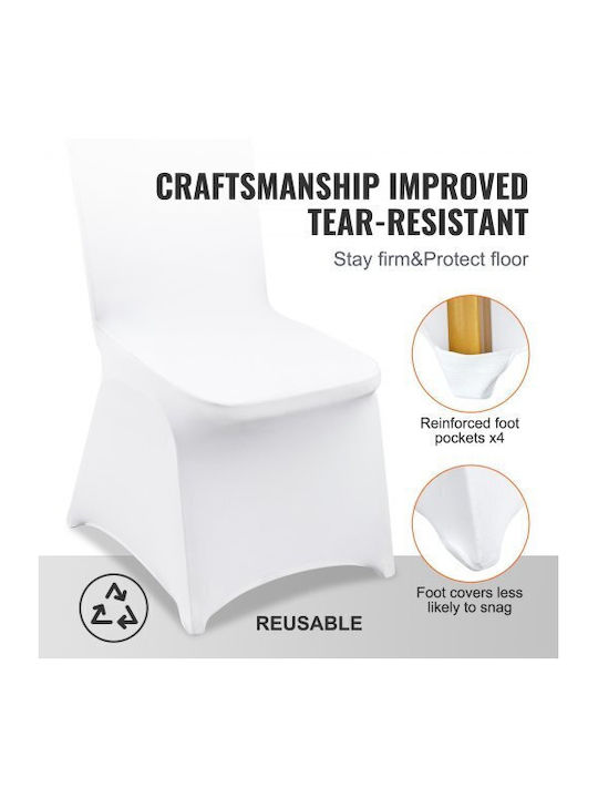 Vevor Elastic Cover for Chair White 1pcs ZYT150PCSBSQB0001V0