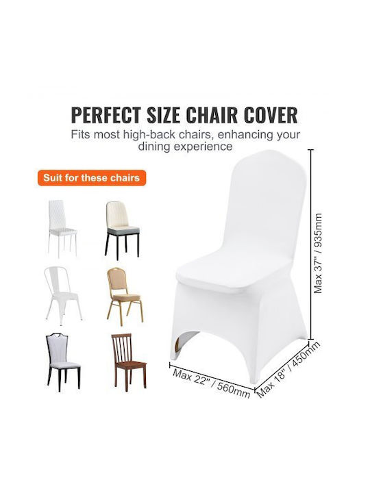 Vevor Elastic Cover for Chair White 50pcs 50TGXBSYT00000001V0