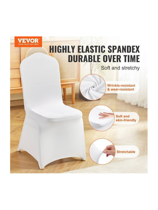 Vevor Elastic Cover for Chair White 100pcs 100PCSQBHLYYT0001V0