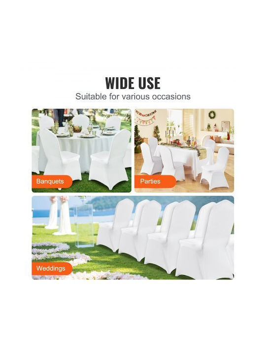 Vevor Elastic Cover for Chair White 50pcs 50TGXBSYT00000001V0
