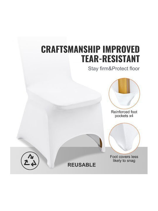 Vevor Elastic Cover for Chair White 50pcs 50TGXBSYT00000001V0