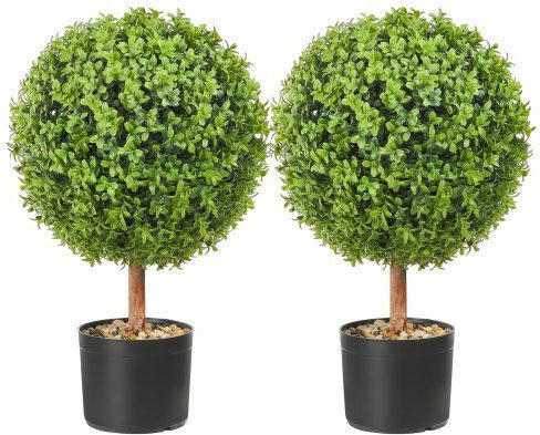 Künstlicher Baum für den Außenbereich Grün 61cm 2Stück Vevor