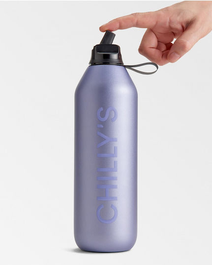 Chilly's Series 2 Flip Thermosflasche Rostfreier Stahl BPA-frei 1lt Series mit Stroh