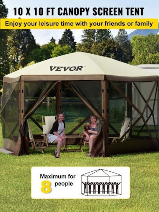 Vevor Garden Freestanding Gazebo White 3.048x3.048cm