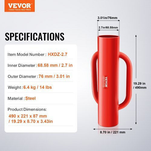Vevor WLDZQ27INCH1W6YQMV0 Ghid Unelte de construcție