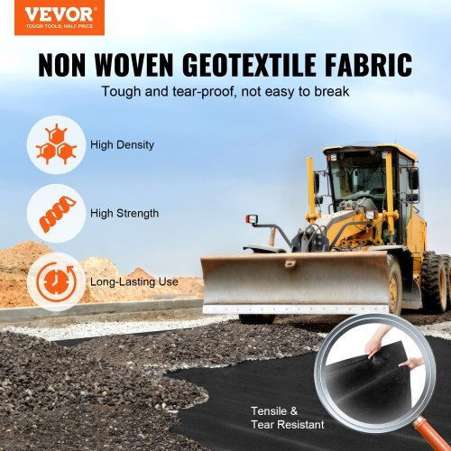 Vevor WFB650FT80ASNTIWAV0 Țesătură Pentru Acoperirea Solului Neagră